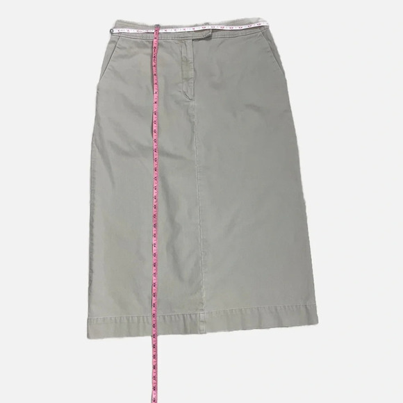 Vintage Eddie Bauer Legend Linden Skirt Size 12P Cotton Taupe Western - Picture 7 of 8